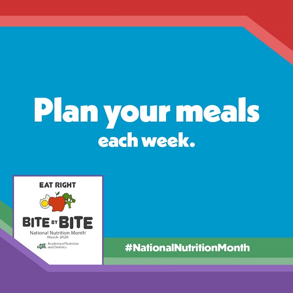 National Nutrition Month Bite by Bite Tip #2 Graphic